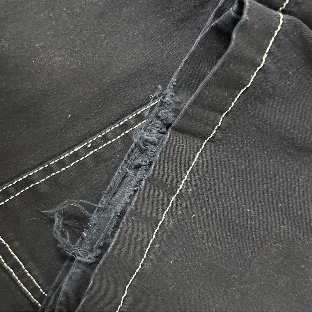 Black Denim Cargo Jeans - Picture 8 of 12
